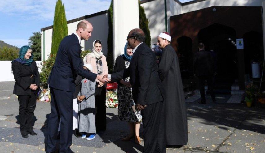 شاهزاده ویلیام با قربانیان حادثه تروریستی نیوزیلند دیدار کرد