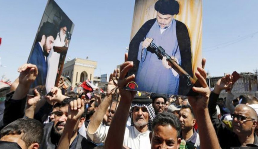 تصاویر.. تجمع طرفداران صدر مقابل کنسولگری بحرین در نجف اشرف