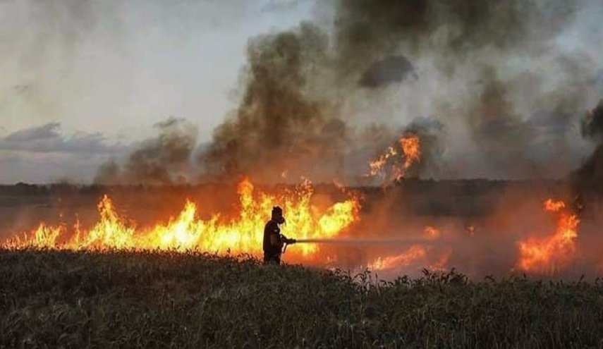 اندلاع حرائق عدة في ’غلاف غزة’
