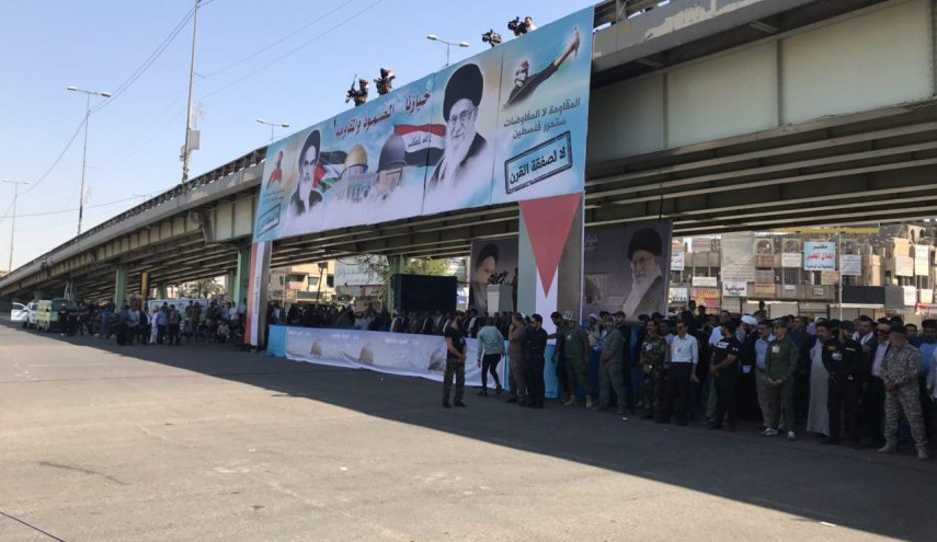 راهپیمایی روز قدس در بغداد + عکس 