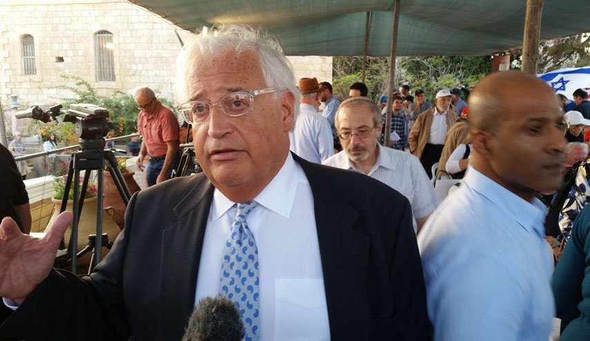 السفير الاميركي: من حق 'اسرائيل' ضم اراض من الضفة الغربية