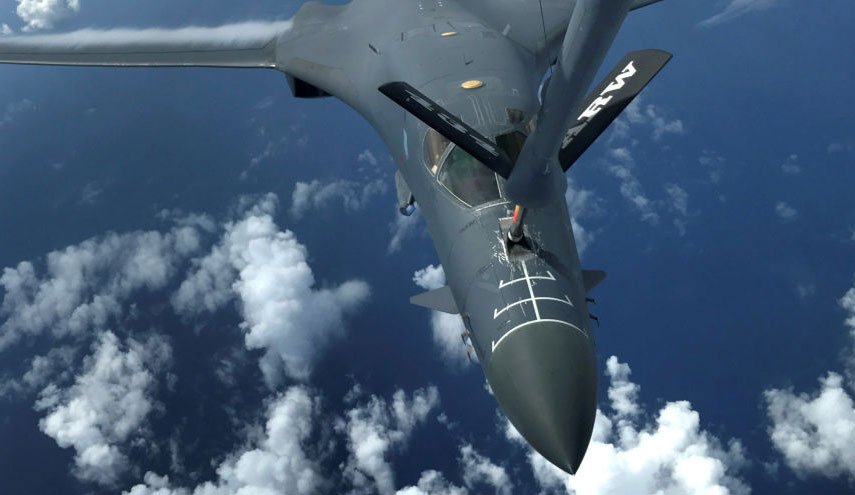 بمب افکن های B-1B نیروی هوایی آمریکا در بحران