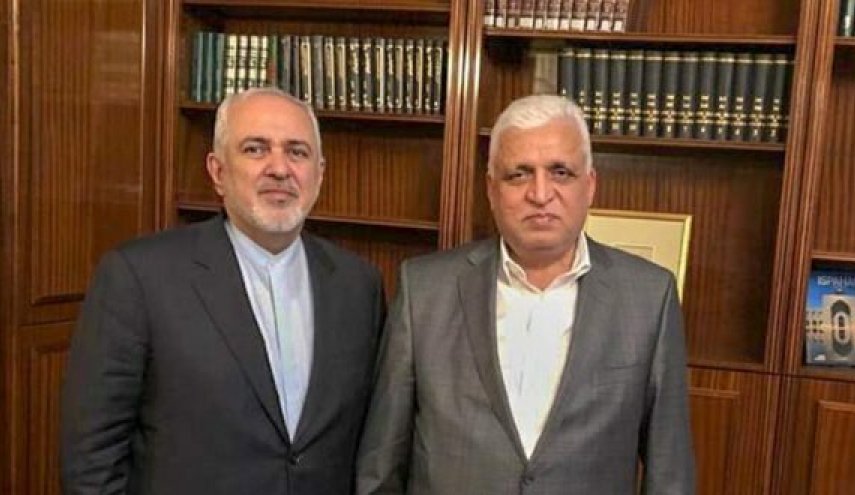 دیدار ظریف با رئیس الحشد الشعبی