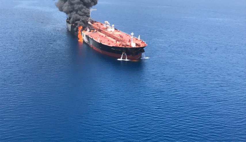 بیانیه مرکز امنیت دریایی عمان درباره حادثه دو نفتکش