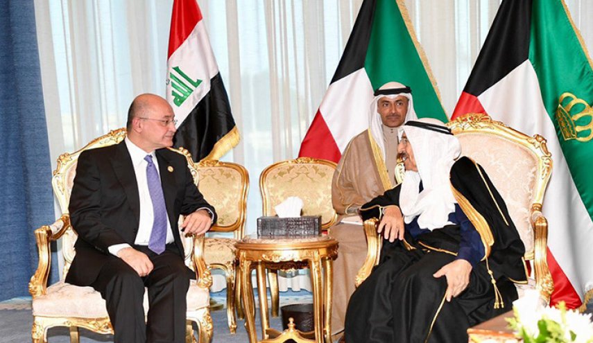 الرئيس العراقي برهم صالح يستقبل أمير دولة الكويت