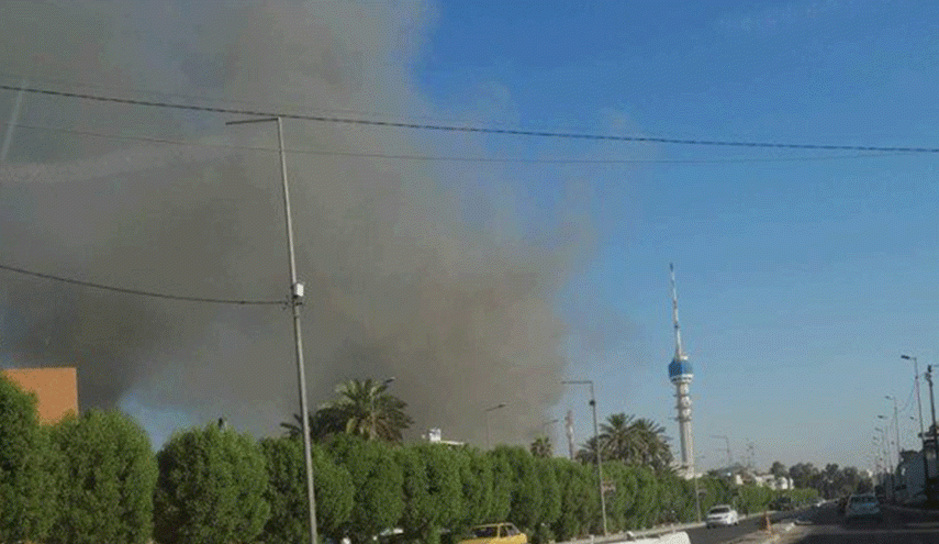 بالصور..حريق كبير في دائرة احوال المنصور ببغداد