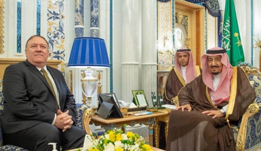 دیدار وزیر خارجه آمریکا با شاه سعودی
