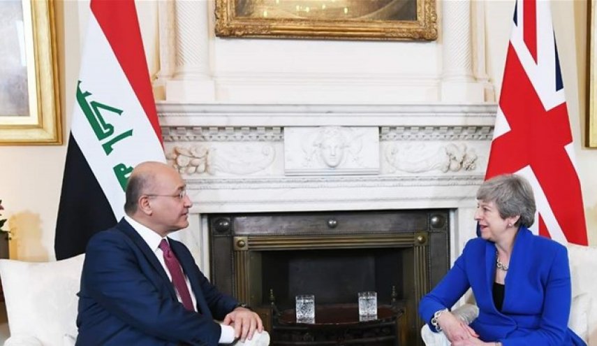الرئيس العراقي يلتقي ماي في لندن 