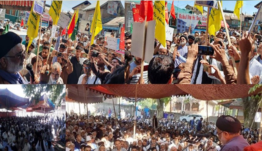 راهپیمایی مردم کشمیر در حمایت از مقام معظم رهبری + تصاویر