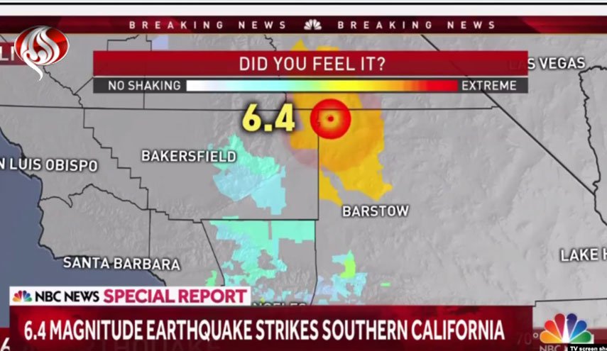 تصاویری از پیامدهای زمین لرزه 6.4 ریشتری در جنوب کالیفرنیا