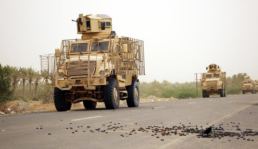 انهدام یک خودروی نفربر سعودی در مرکز یمن