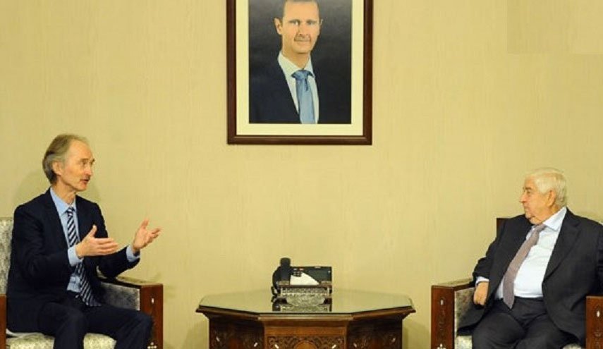 دیدار فرستاده سازمان ملل با وزیر خارجه سوریه در باره کمیته قانون اساسی 
