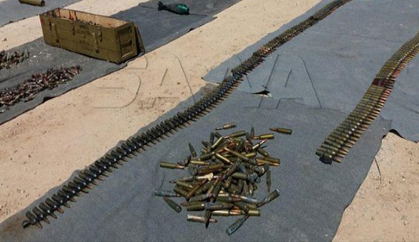  العثور على أسلحة وآليات إسرائيلية من مخلفات الإرهابيين بريف القنيطرة 