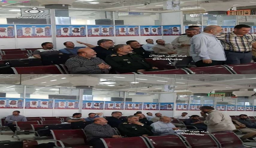 قائد حرس الثورة يفاجئ المسافرين في مطار أهواز