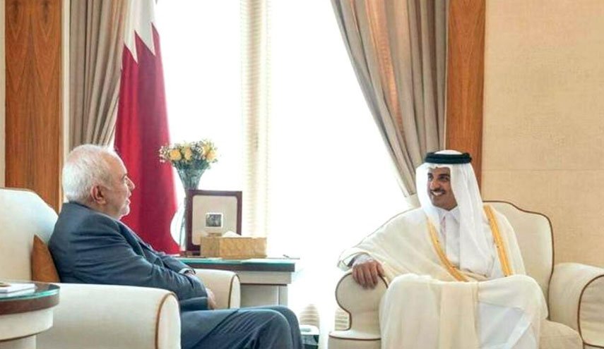 ظریف با امیر قطر دیدار کرد/ وزیر خارجه: تروریسم اقتصادی منطقه را ناامن کرده است