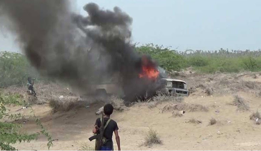 جريمة صادمة ومروعة... احراق مدني يمني على يد قوى العدوان
