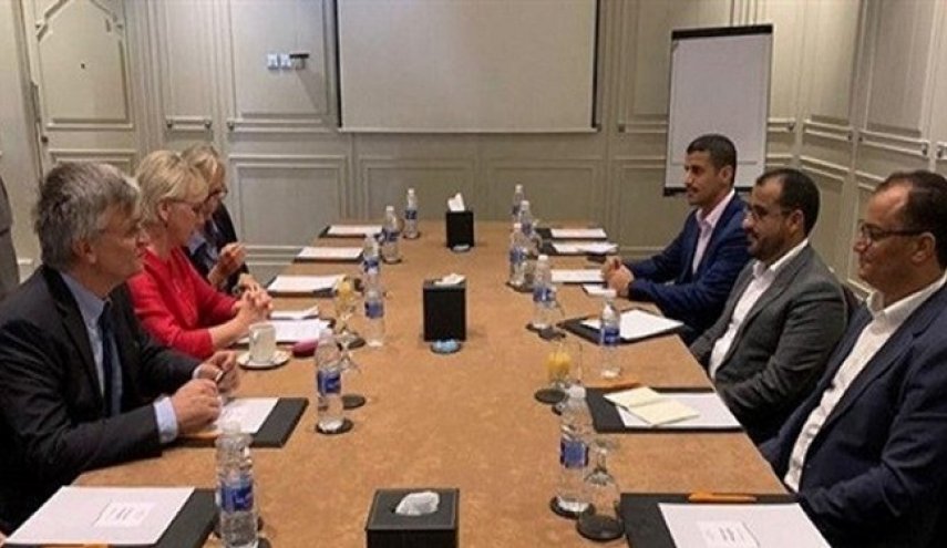 دیدار هیأت انصارالله یمن با وزیر خارجه سوئد در عمان
