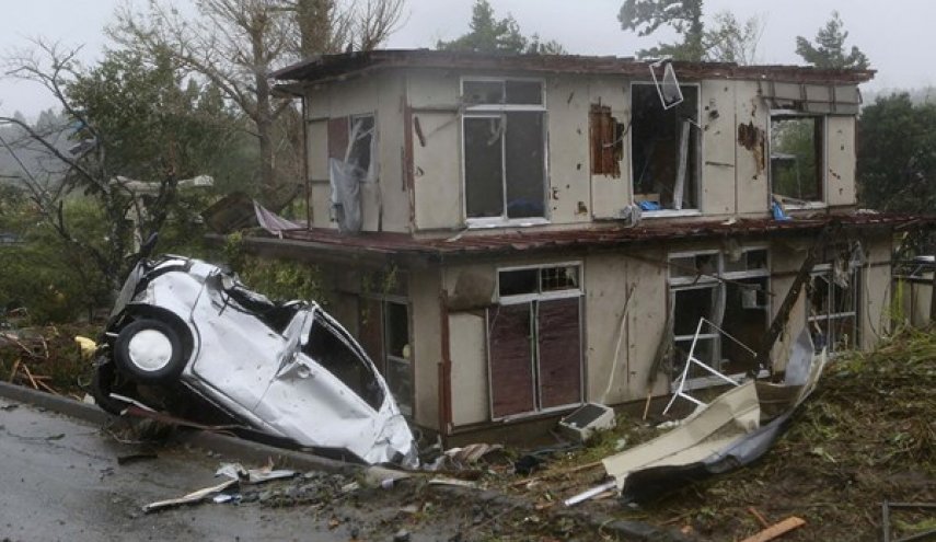 ورود طوفان سهمگین «هاگیبیس» به توکیو 2 کشته و 60 زخمی برجای گذاشت