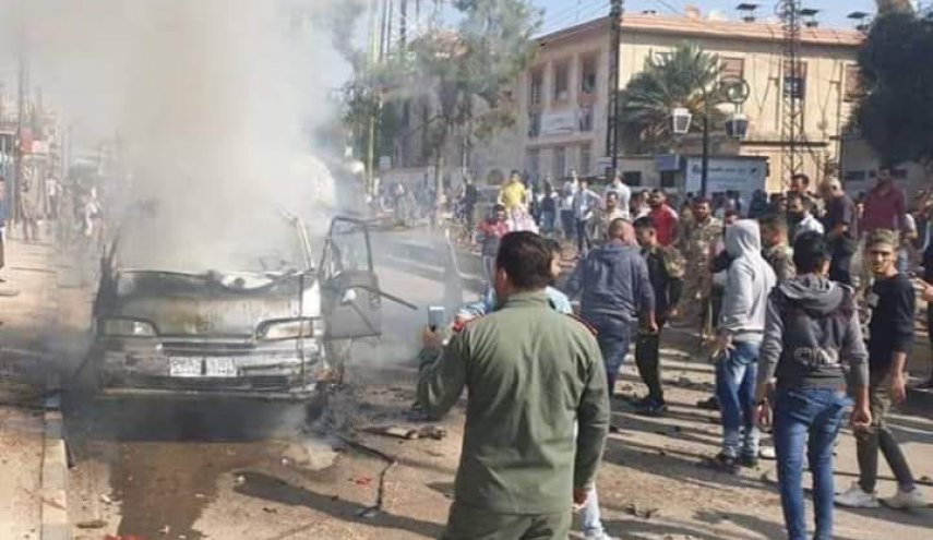 شاهد: جرح مواطنين ووقوع أضرار مادية بانفجار وسط القامشلي