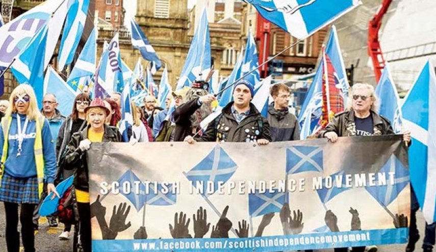 تظاهرات استقلال‌طلبانه هزاران اسکاتلندی در گلاسگو