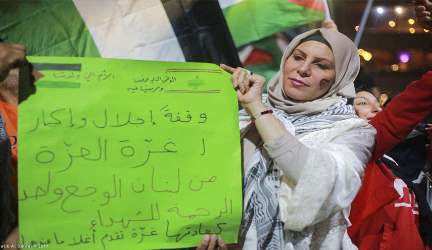لبنان.. وقفة تضامنية مع غزة في صيدا