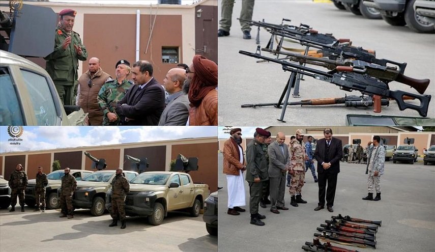 حكومة الوفاق تدعم كتيبة سبل السلام بآليات وأسلحة ثقيلة