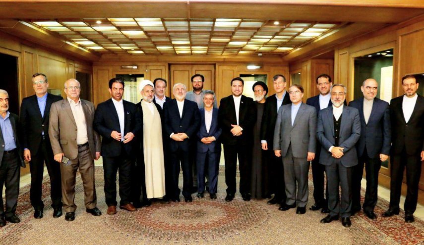 رئیس و جمعی از اعضای کمیسیون امنیت ملی با ظریف دیدار کردند