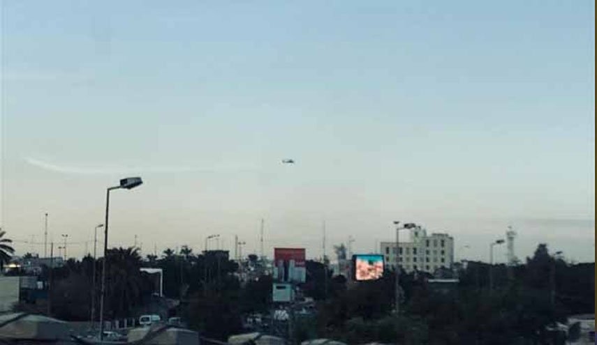 پرواز مداوم بالگردهای آمریکایی در آسمان بغداد