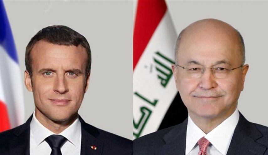 گفت‌وگوی تلفنی رئیس‌جمهور فرانسه با همتای عراقی
