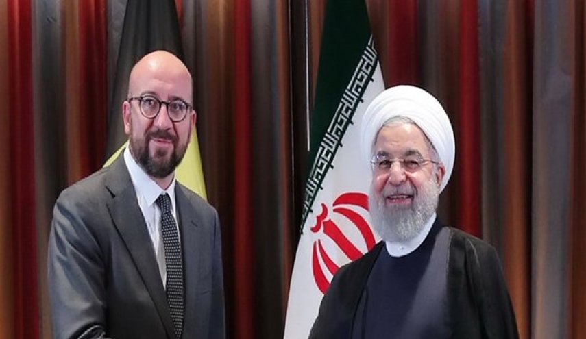 رئيس المجلس الاوروبي يبحث مع روحاني الاتفاق النووي