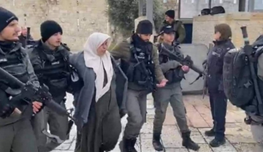 بازداشت زن فلسطینی به ظن تلاش برای انجام عملیات + فیلم