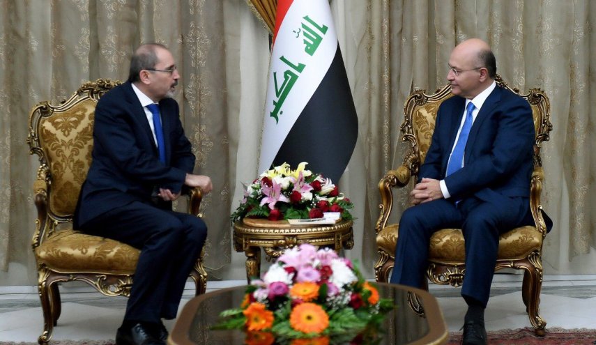 دیدار وزیر خارجه اردن با رئیس جمهور عراق 