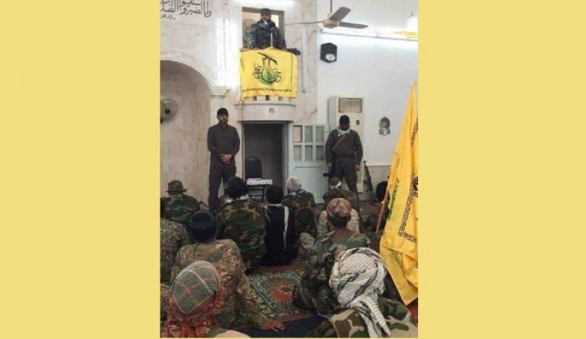 صور/امين عام النجباء يعتلي المنبر في ريف حلب الجنوبي