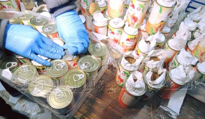 شحنة مخدرات ضخمة في علب 'حمص بالطحينة' إلى مصر 