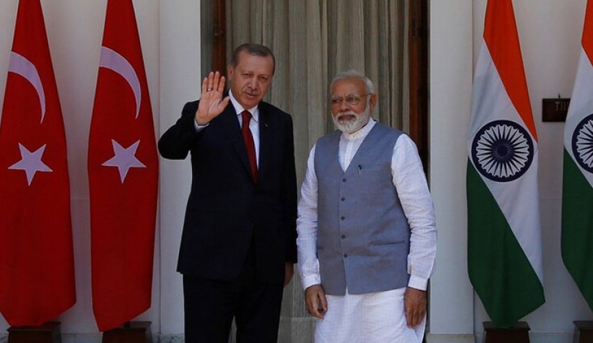 الهند توجه رسالة إلى تركيا بعدم التدخل في شؤونها

