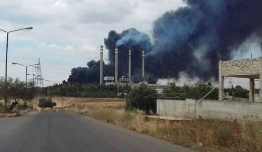 حمله پهپادی تروریست‌ها به یک نیروگاه برق در حماه سوریه