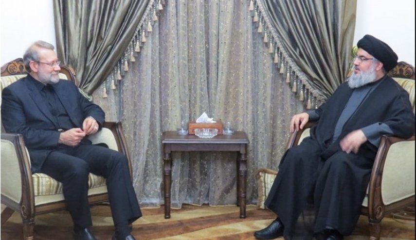 علی لاریجانی با «سید حسن‌نصرالله» دیدار کرد
