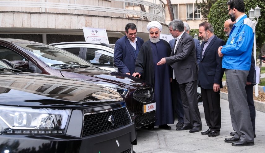رونمایی از ۴ خودروی جدید با حضور رییس جمهوری