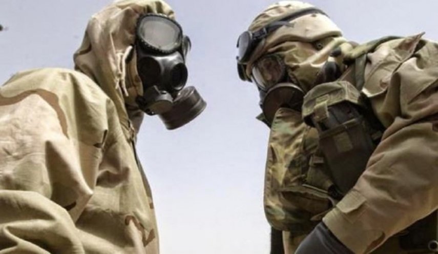 کشف مواد شیمیایی به جا مانده از تروریست‌ها در ادلب