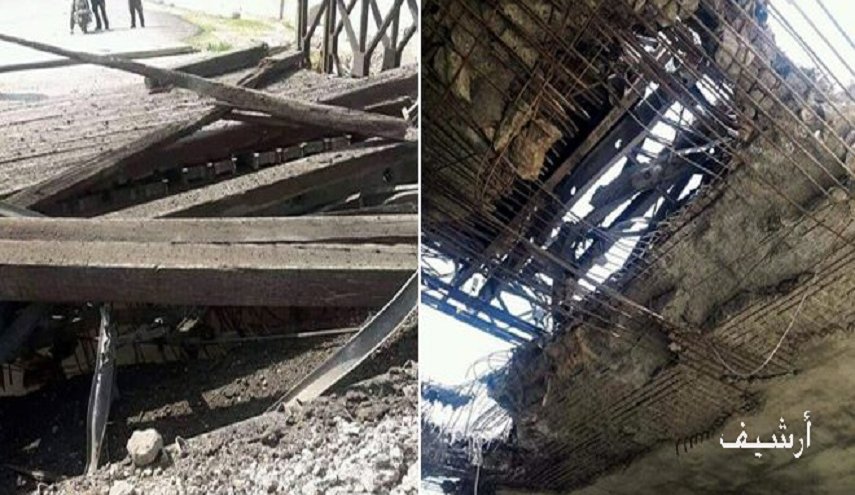 مجموعة إرهابية تفجر جسر قرية الكفير بإدلب 