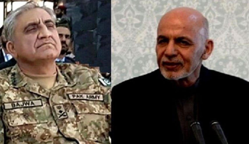 فرمانده ارتش پاکستان و اشرف‌غنی درباره صلح افغانستان رایزنی کردند