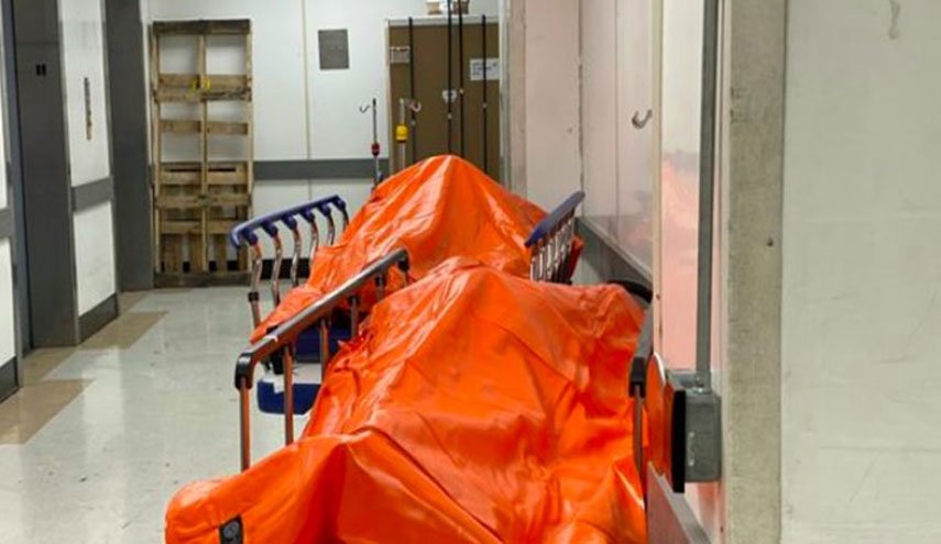 راهروهای مملو از قربانیان کرونا در بیمارستان نیویورک + تصاویر