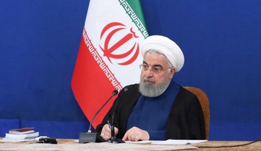 الرئيس روحاني: نواجه الحظر ومؤامرات الاعداء وكورونا معا