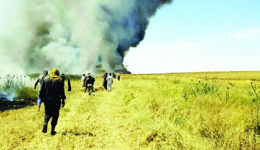 مئات الدونمات الزراعية تحترق في المحافظات العراقية