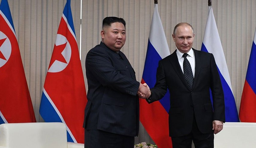 پیام تبریک رهبر کره شمالی برای پوتین 