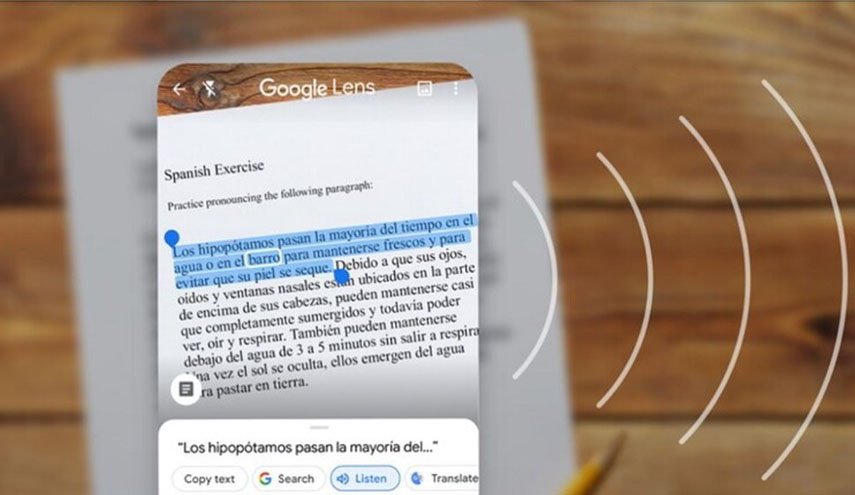 تطبيق Google Lens لتحويل النص المكتوب باليد إلى صوت