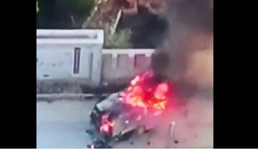 نیروهای دولت وفاق ملی لیبی خودروی زرهی امارات را منهدم کردند