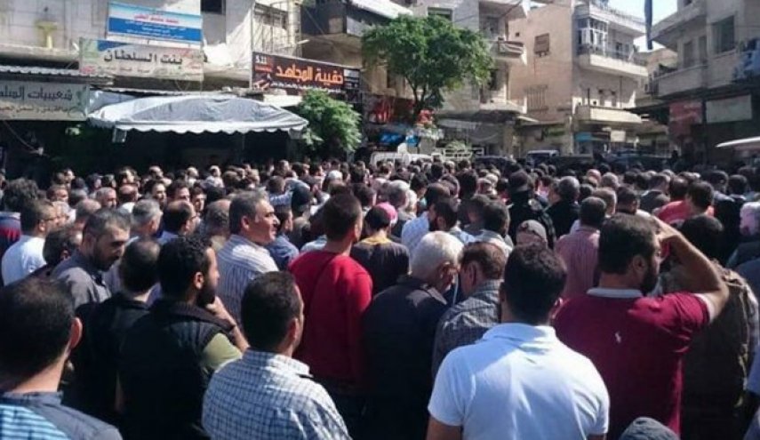 تظاهرات مردم ادلب علیه تروریست‌های جبهة النصره