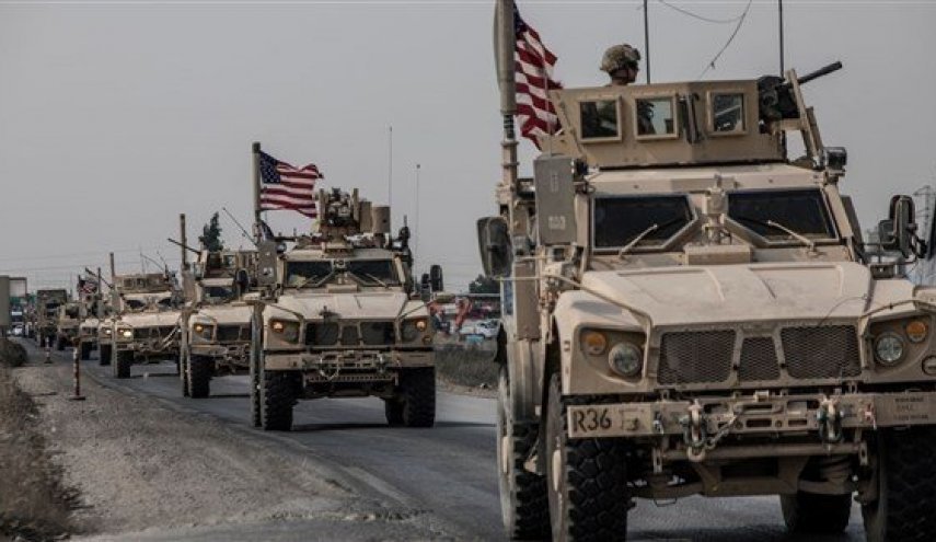 القوات الأمريكية المحتلة تدخل رتلاً عسكرياً إلى مدينة القامشلي