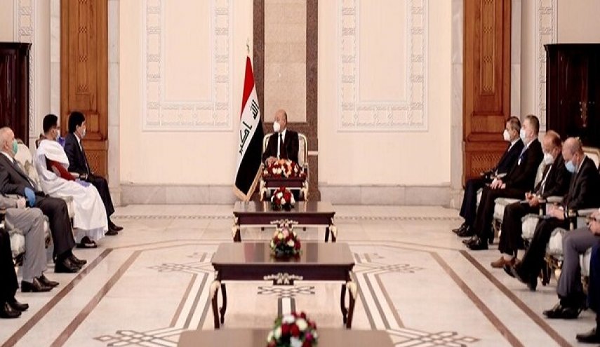 صالح يطالب بوقف الانتهاكات العسكرية التركية على العراق